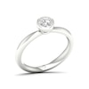Thumbnail Image 1 of The Diamond Story 18ct White Gold Rub Over Solitaire 0.30ct Diamond Ring