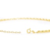 Thumbnail Image 2 of 9ct Yellow Gold Adjustable 9 Inch Rope Chain Anklet