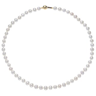 9ct Yellow Gold Cultured Freshwater Pearl Necklace H.Samuel