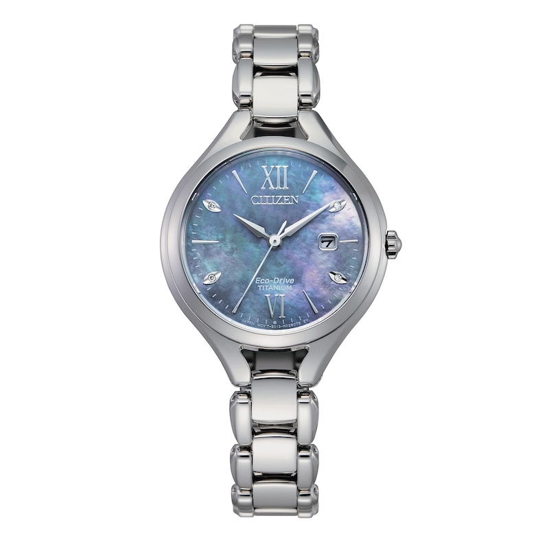 Citizen Eco-Drive Ladies' Super Titanium™ With Mother-of-Pearl Dial Bracelet Watch