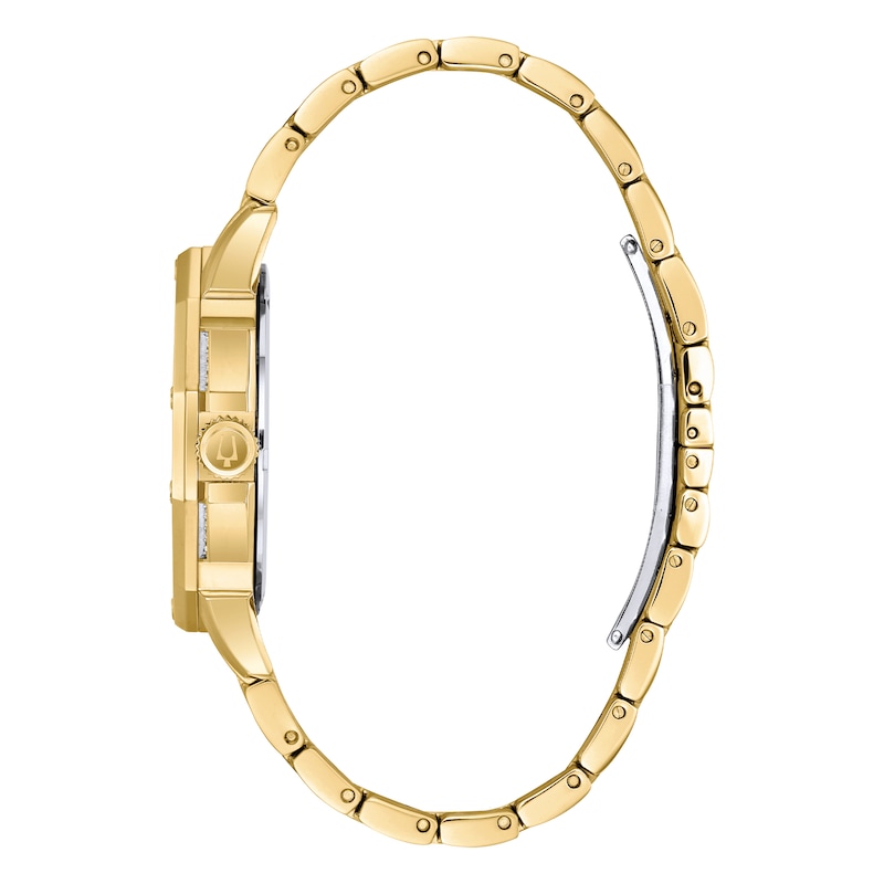 Bulova Crystal Octava Men's Gold Tone Bracelet Watch