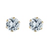 Thumbnail Image 0 of 9ct Yellow Gold Cubic Zirconia 6mm Stud Earrings