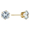 Thumbnail Image 1 of 9ct Yellow Gold Cubic Zirconia 6mm Stud Earrings