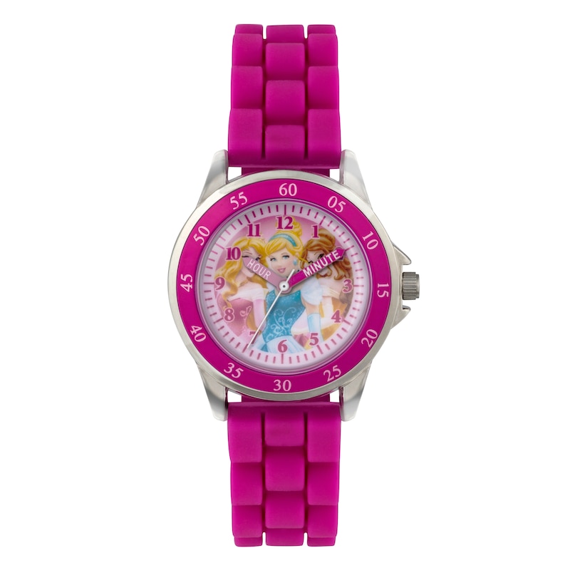 Children's Disney Princess Time Teacher Pink Strap Watch