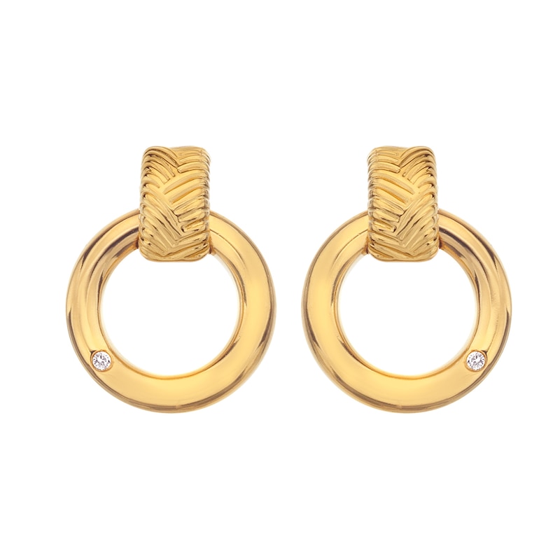 Hot Diamonds X Jac Jossa Spirit 18ct Gold Plated Earrings