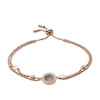Thumbnail Image 0 of Fossil Ladies' Rose Gold Tone Mother-Of-Pearl Disc Double Layer Bracelet