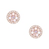 Thumbnail Image 0 of Fossil Ladies' Rose Gold Tone Crystal Disc Stud Earrings