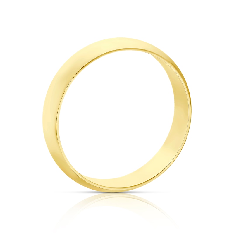 9ct Yellow Gold 6mm Extra Heavy D Shape Ring