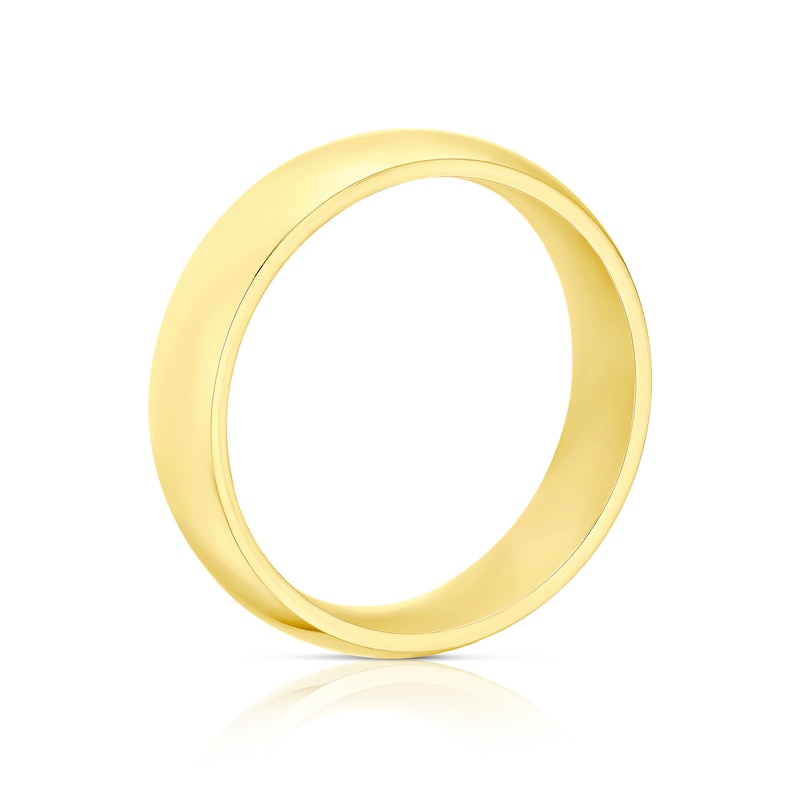 9ct Yellow Gold 6mm Super Heavy Court Ring