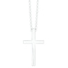 Thumbnail Image 0 of Sterling Silver 20 Inch Belcher Chain & Polished Cross Pendant