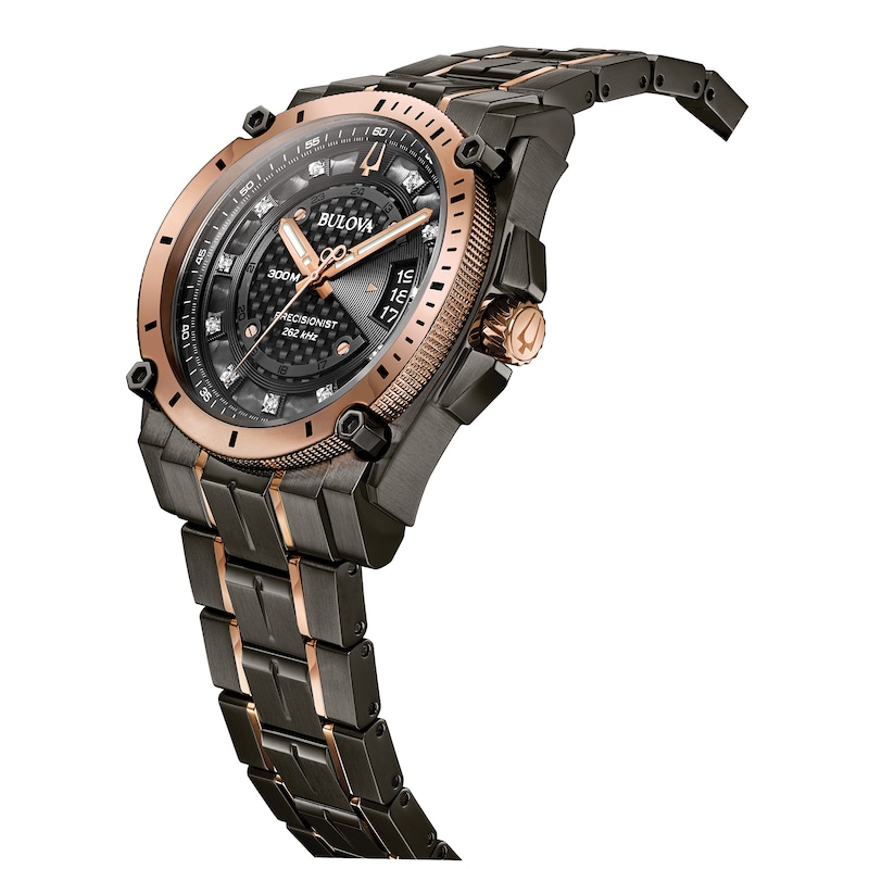 Bulova Icon High Precision Men's Diamond Dial Bracelet Watch