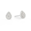 Thumbnail Image 0 of Sterling Silver Diamond Pear Shaped Stud Earrings
