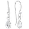 Thumbnail Image 0 of Sterling Silver Pear Shaped Cubic Zirconia Drop Earrings