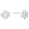 Thumbnail Image 0 of Sterling Silver Fancy Knot Stud Earrings