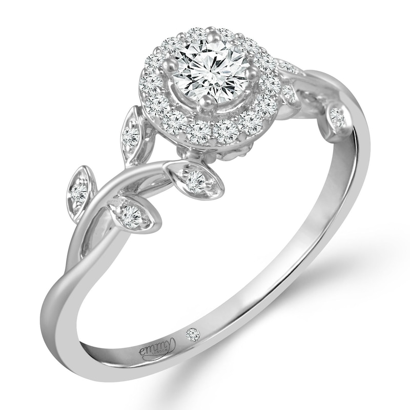 Emmy London 9ct White Gold 0.33ct Total Diamond Ring