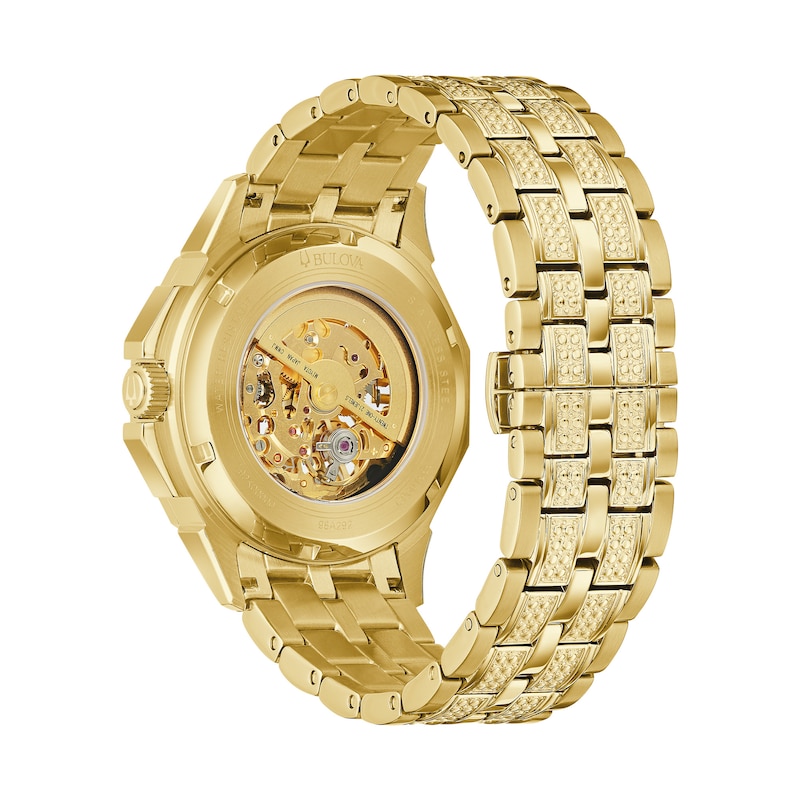 Bulova Octava Automatic Men's Gold Tone Bracelet Watch