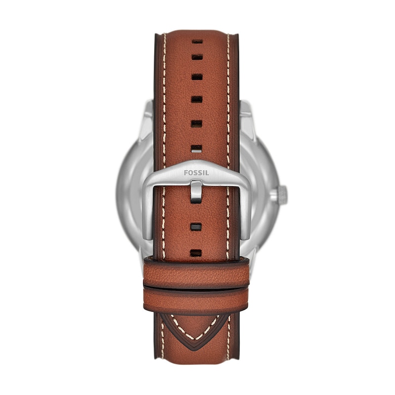 Fossil Neutra Minimalist Men's Brown Leather Strap Watch