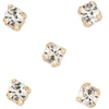 Thumbnail Image 0 of 9ct Yellow Gold Crystal Nose Stud Set of 5