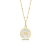 Thumbnail Image 0 of Sterling Silver & 18ct Gold Plated Vermeil Mother Of Pearl Cancer Pendant