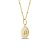 Thumbnail Image 1 of Sterling Silver & 18ct Gold Plated Vermeil Mother Of Pearl Libra Pendant