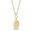 Thumbnail Image 1 of Sterling Silver & 18ct Gold Plated Vermeil Mother Of Pearl Pisces Pendant