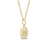 Thumbnail Image 1 of Sterling Silver & 18ct Gold Plated Vermeil Mother Of Pearl Gemini Pendant
