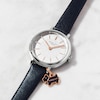 Thumbnail Image 2 of Radley Crystal Ladies' White Dial Blue Leather Strap Watch