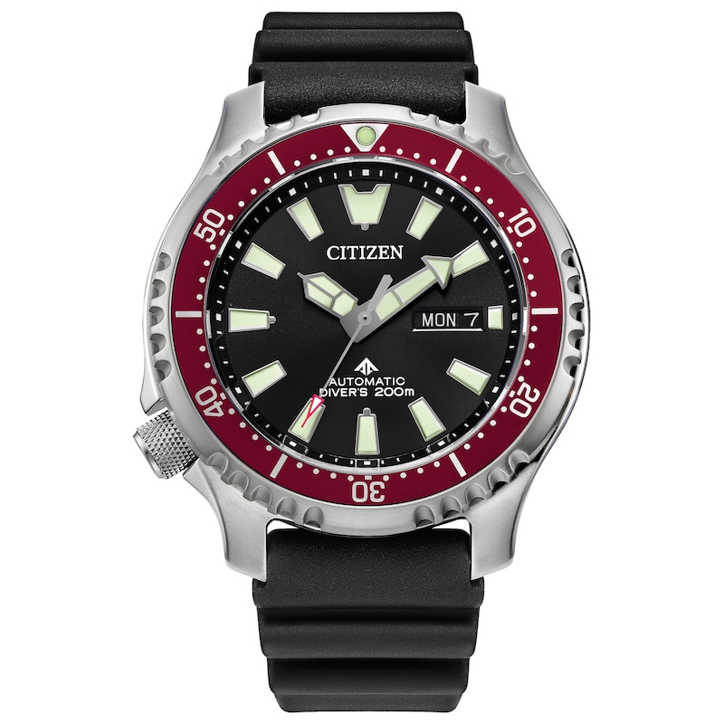 Citizen Promaster Diver Men's Black Polyurethane Strap Watch