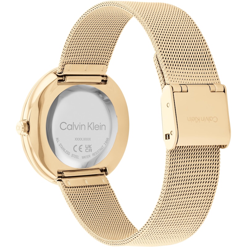 Calvin Klein Twisted Ladies' Gold Tone IP Watch