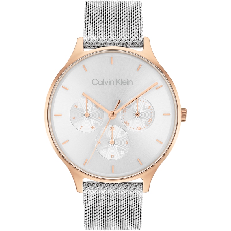 Calvin Klein Timeless Ladies' Rose Gold Tone Case Stainless Steel Watch