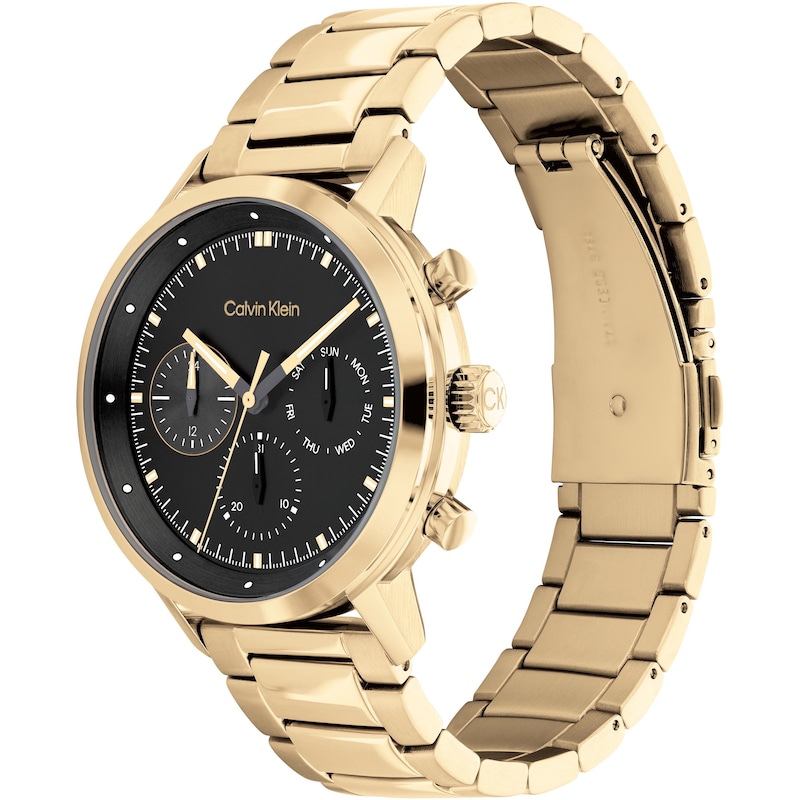 Calvin Klein Gauge Men's Gold Tone Bracelet Watch