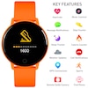 Thumbnail Image 1 of Reflex Series 9 Orange Silicone Strap Smartwatch