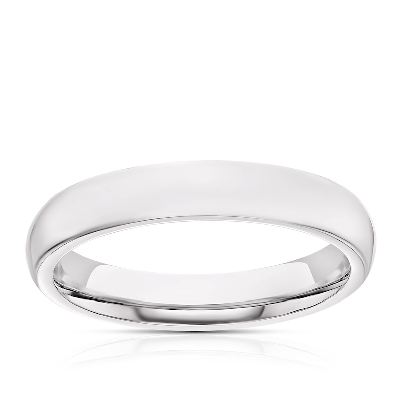 18ct White Gold 3mm Super Heavy Court Ring