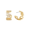 Thumbnail Image 1 of Michael Kors 14ct Gold Plated Logo Huggie Earrings