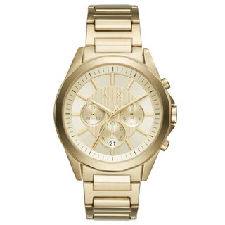 Armani Exchange Gold Tone Dial GoldPlated Bracelet Watch H.Samuel