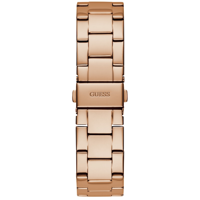 Guess Ladies' G Logo Dial Rose Gold Tone Bracelet Watch