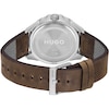 Thumbnail Image 1 of HUGO Fresh Men's Brown Leather Strap Bracelet Watch