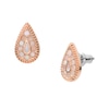 Thumbnail Image 1 of Fossil Rose Gold Tone Mother Of Pearl Mosaic Earrings