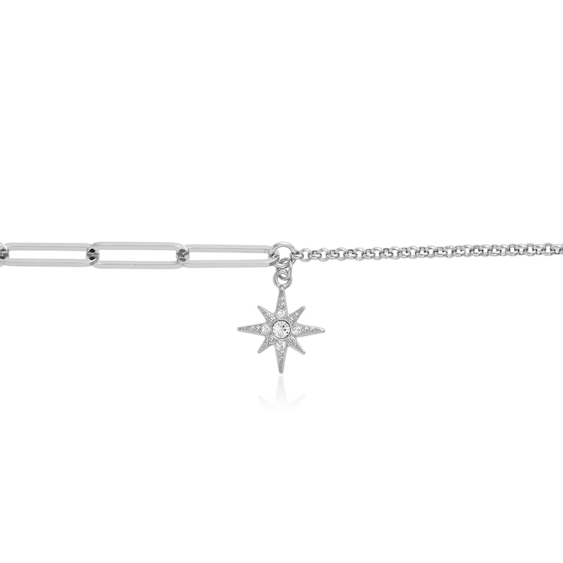 Olivia Burton Celestial Silver & Crystal Star Bracelet
