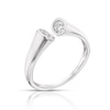 Thumbnail Image 1 of Sterling Silver & Cubic Zirconia Open Ring Size N