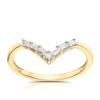 Thumbnail Image 0 of 9ct Yellow Gold 0.15ct Total Diamond Wishbone Eternity Ring