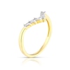 Thumbnail Image 1 of 9ct Yellow Gold 0.15ct Total Diamond Wishbone Eternity Ring