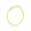 Thumbnail Image 2 of 9ct Yellow Gold 0.15ct Total Diamond Wishbone Eternity Ring
