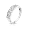 Thumbnail Image 1 of 9ct White Gold 0.15ct Total Diamond Baguette Eternity Ring