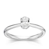 Thumbnail Image 0 of 18ct White Gold 0.40ct Oval Cut Solitaire Ring