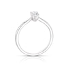 Thumbnail Image 2 of 18ct White Gold 0.40ct Oval Cut Solitaire Ring