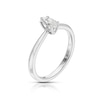 Thumbnail Image 1 of 18ct White Gold 0.40ct Diamond Marquise Cut Solitaire Ring