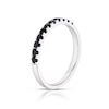 Thumbnail Image 1 of Sterling Silver Black Sapphire Eternity Ring