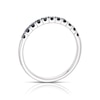 Thumbnail Image 2 of Sterling Silver Black Sapphire Eternity Ring