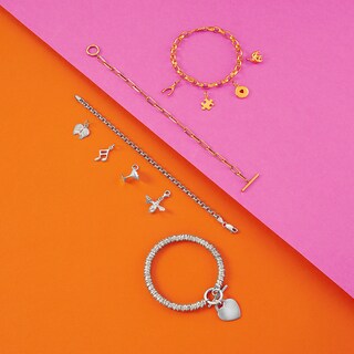 9ct Yellow Gold 7.5 Inch Belcher Chain Bracelet H.Samuel